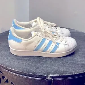 Adidas slip on baby blue clearance